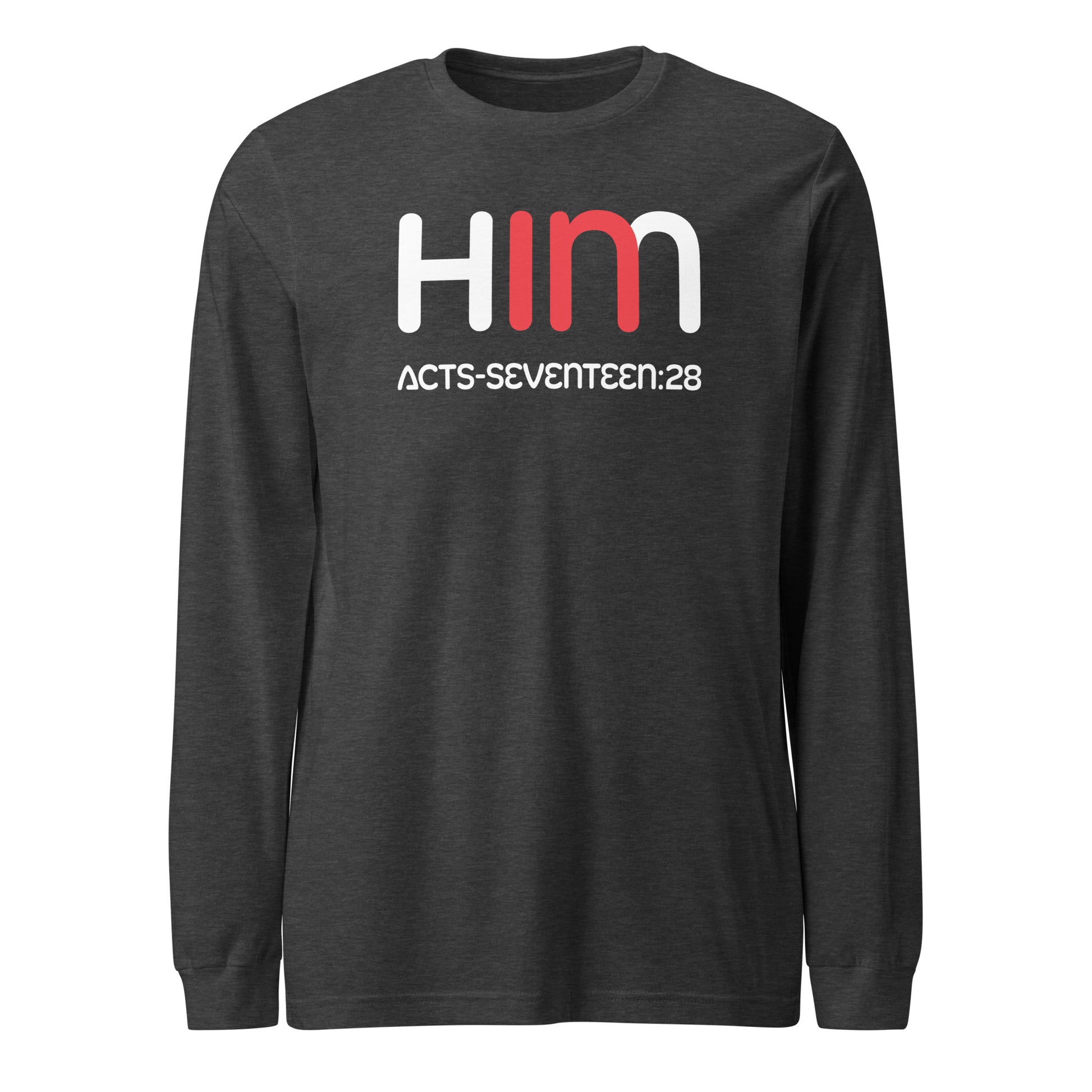 In Him long-sleeve t-shirt gray heather