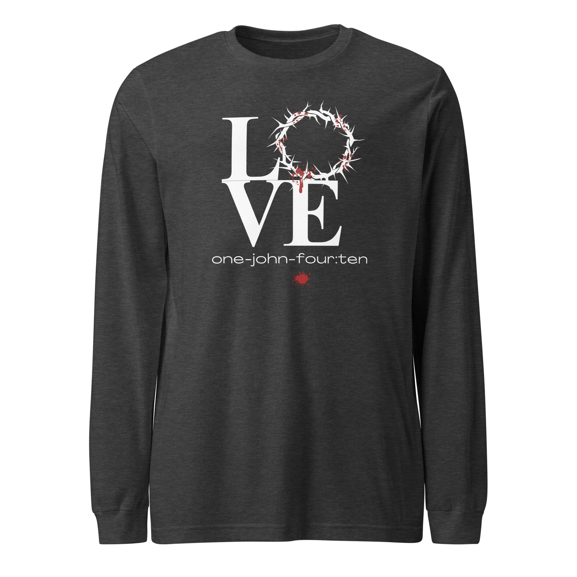 This is Love long-sleeve t-shirt dark gray heather