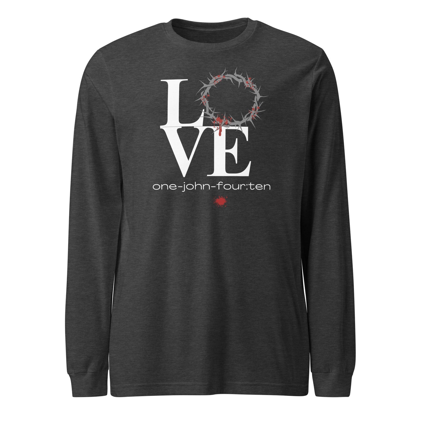 This is Love long-sleeve t-shirt dark gray heather