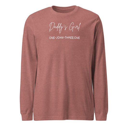 Daddy’s Girl long-sleeve t-shirt  heather mauve