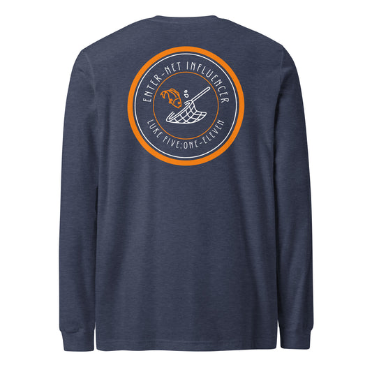Enter-Net Influencer long-sleeve t-shirt heather navy