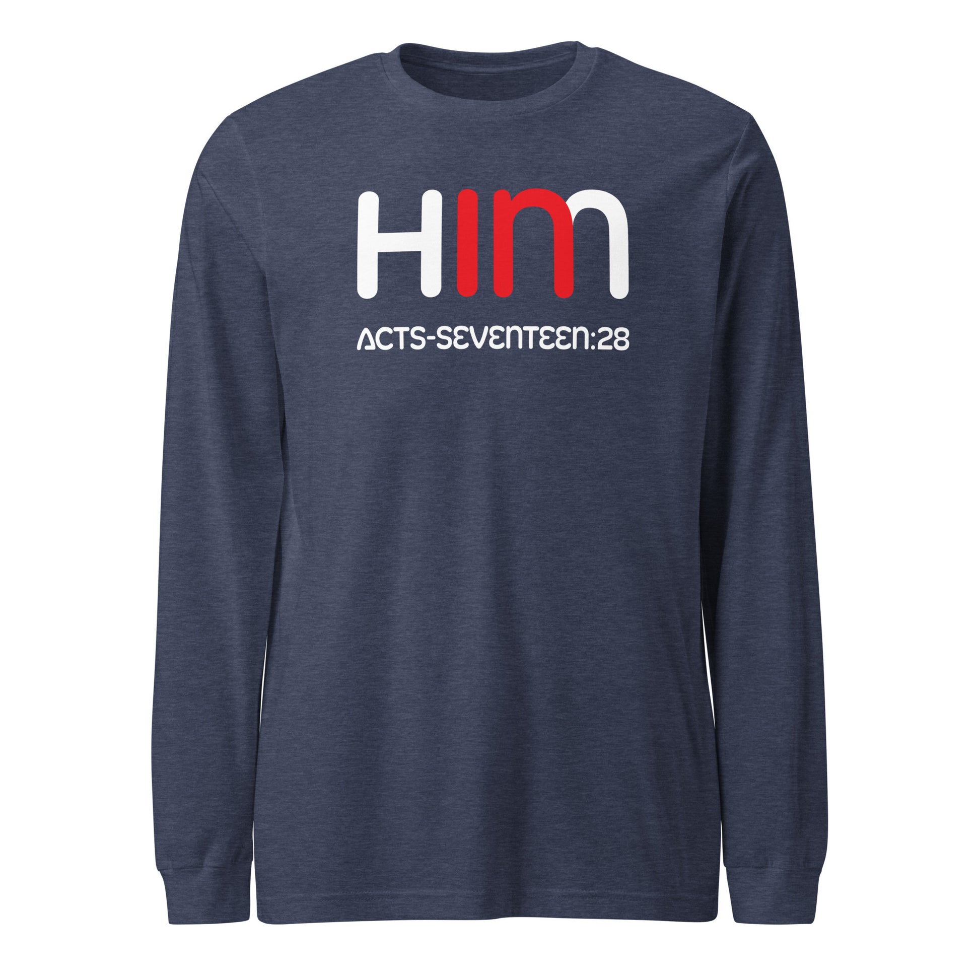 In Him long-sleeve t-shirt heather navy