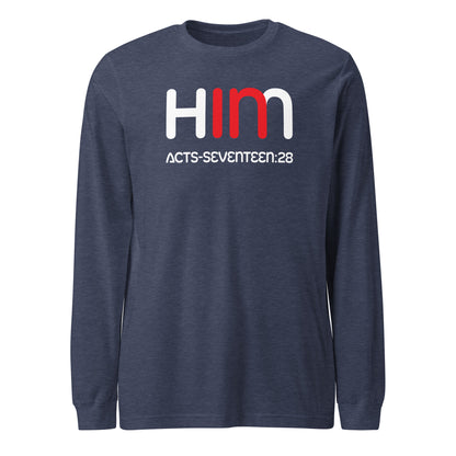 In Him long-sleeve t-shirt heather navy
