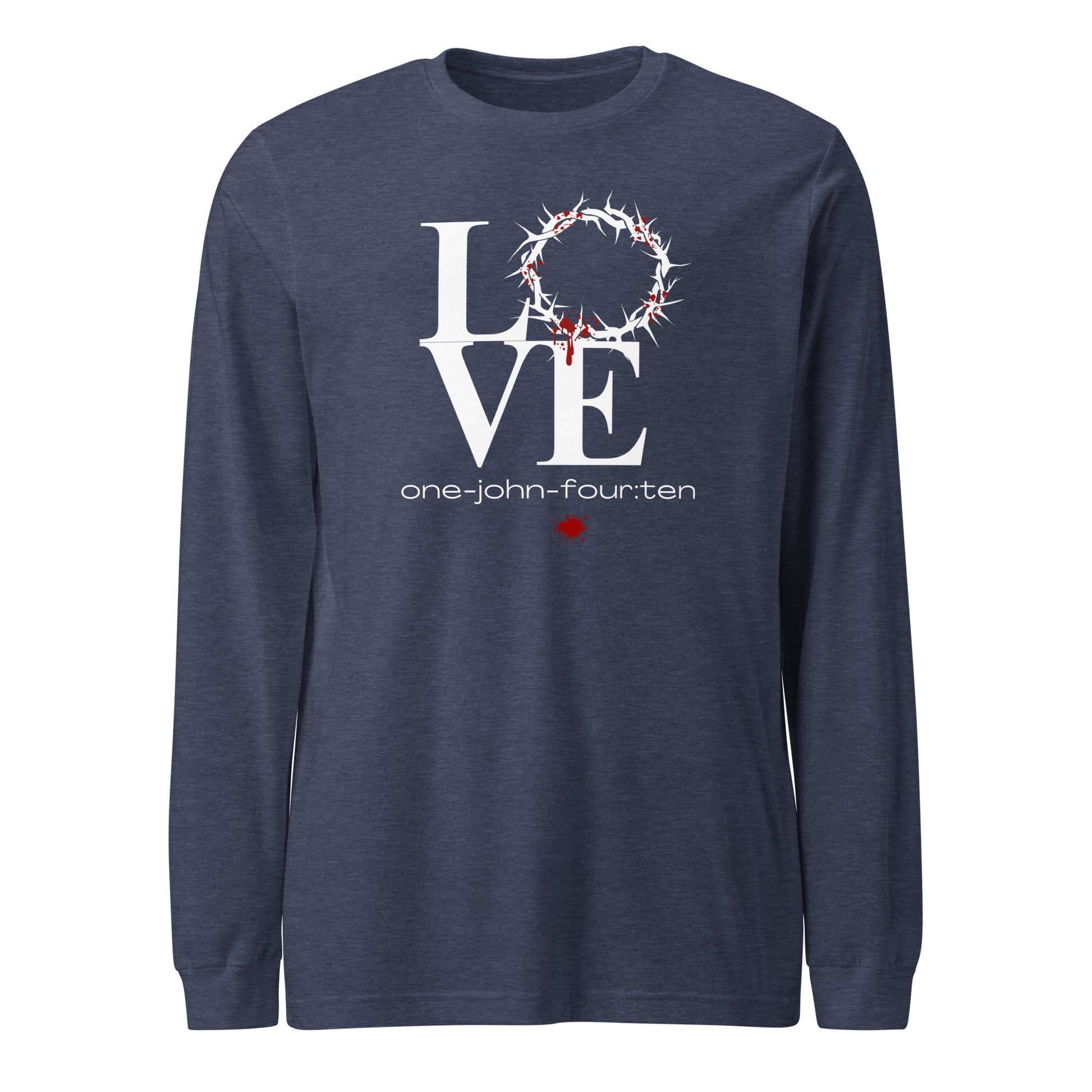 This is Love long-sleeve t-shirt heather navy