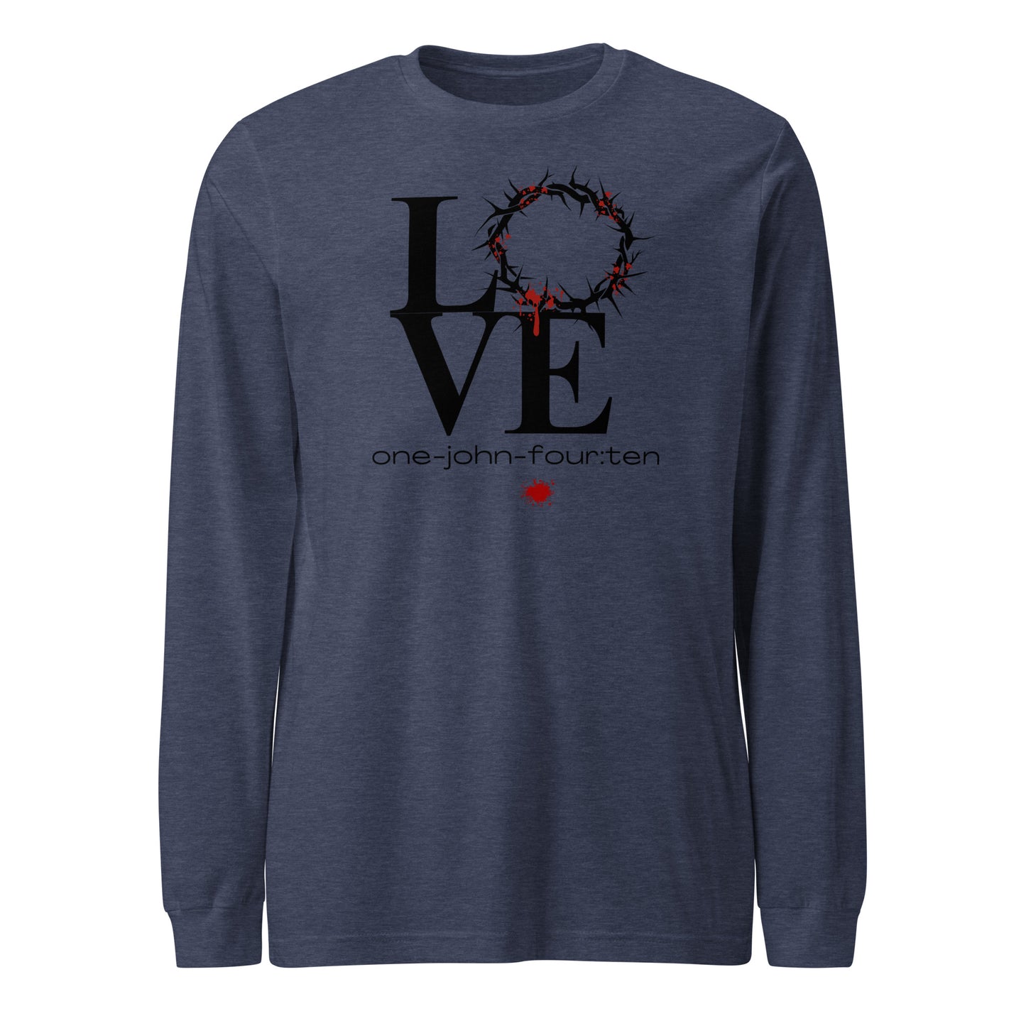 This is Love long-sleeve t-shirt heather navy