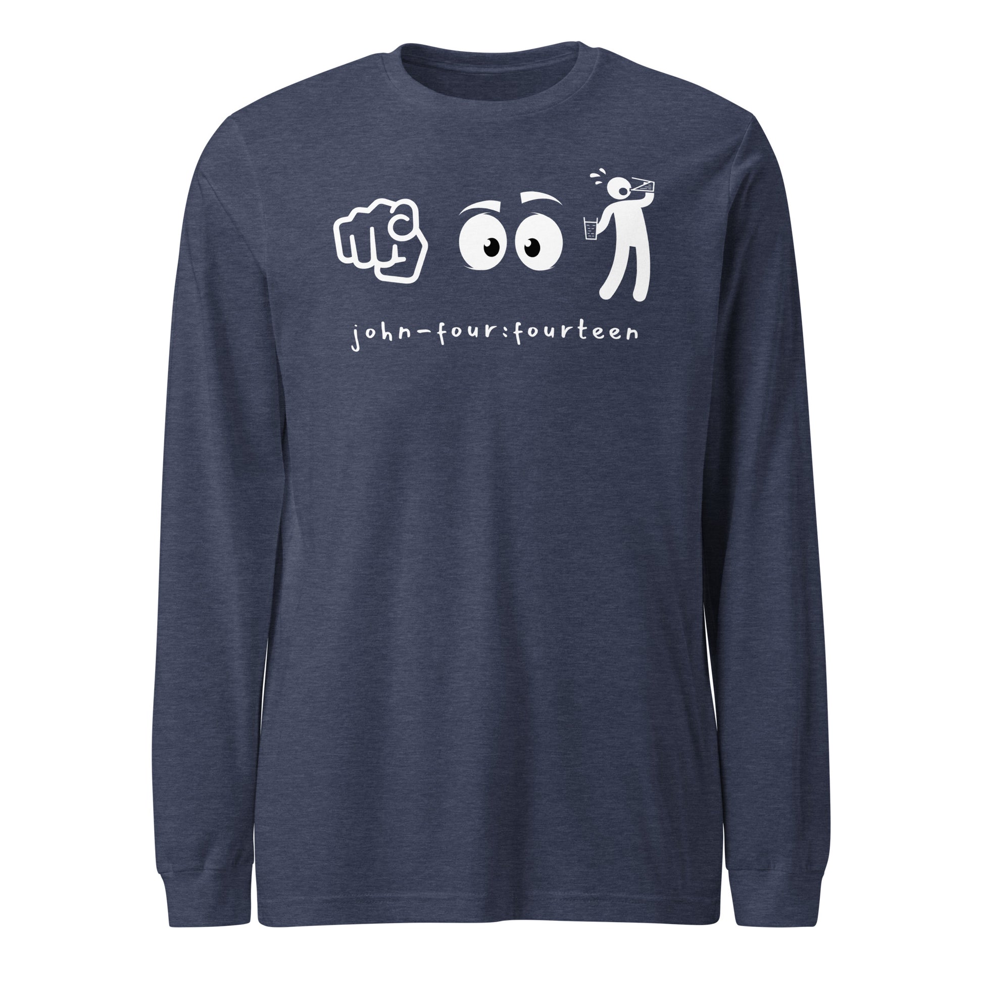 You Look Thirsty long-sleeve t-shirt heather navy