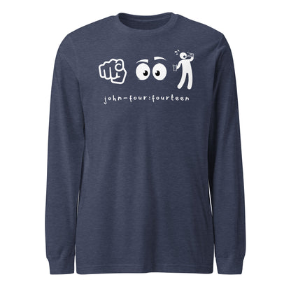 You Look Thirsty long-sleeve t-shirt heather navy