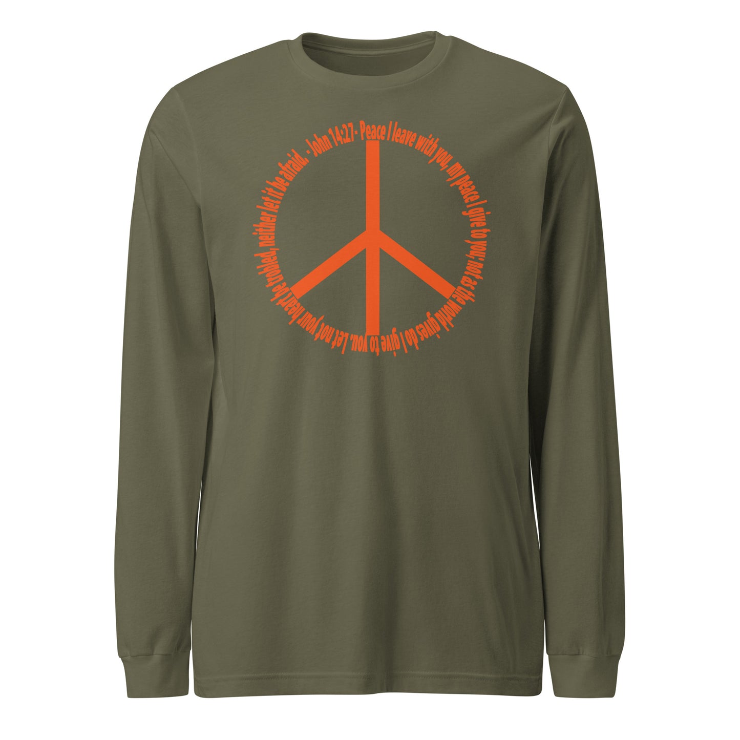 God’s Peace > World Peace long-sleeve t-shirt military green