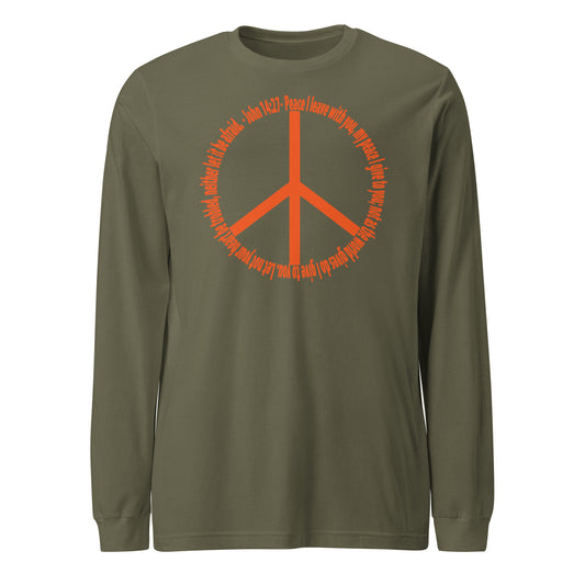 God’s Peace > World Peace long-sleeve t-shirt military green