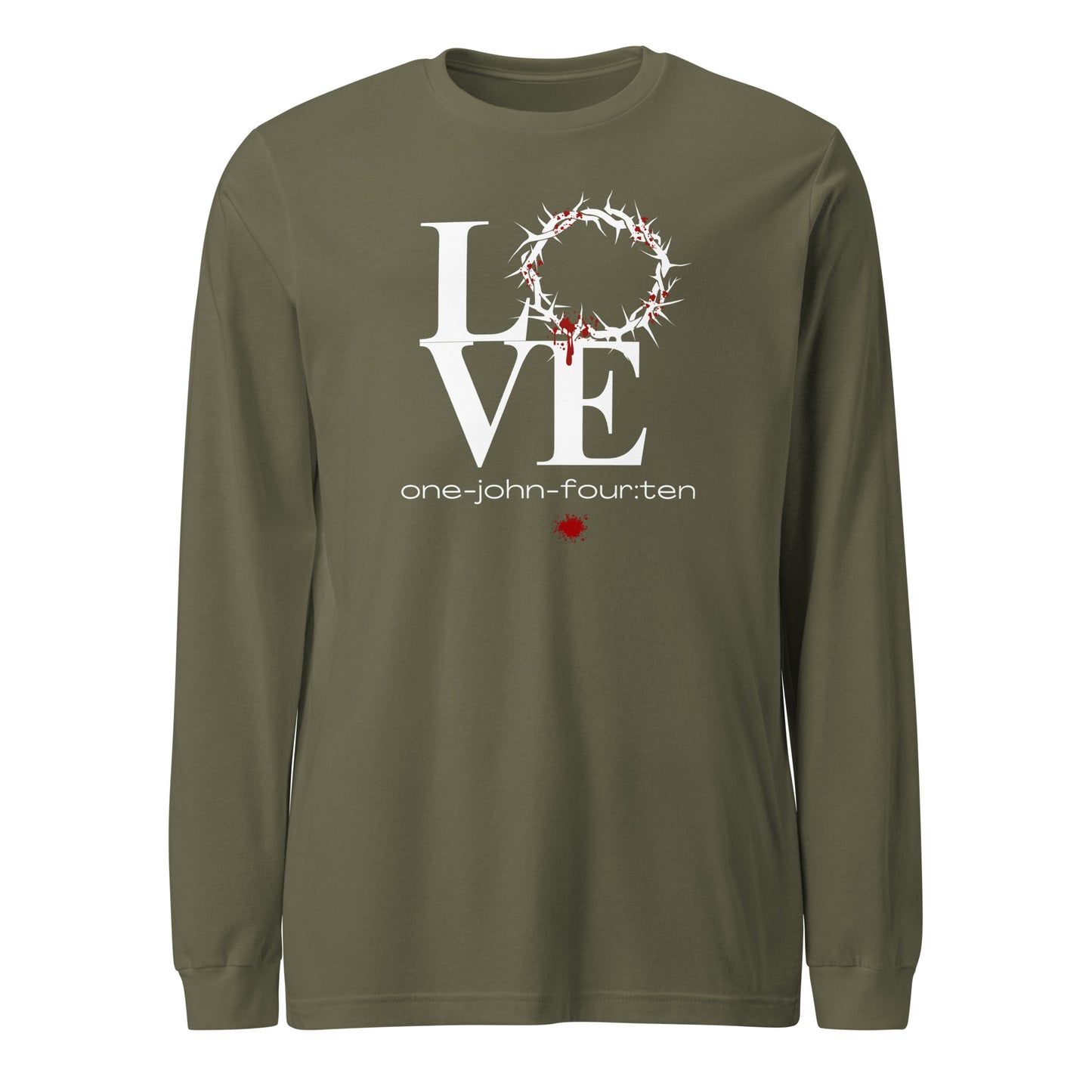 This is Love long-sleeve t-shirt military green