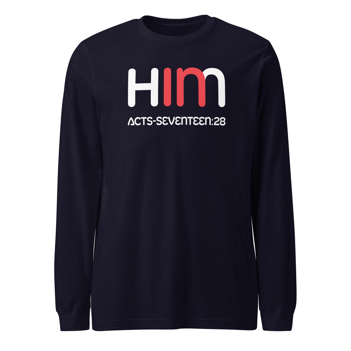 In Him long-sleeve t-shirt navy blue