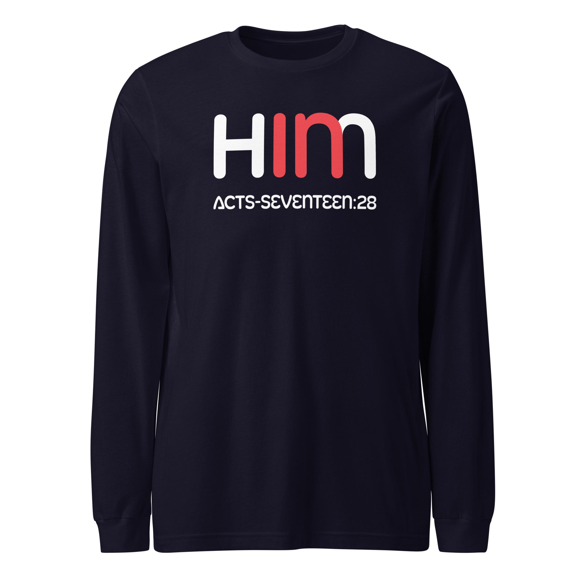 In Him long-sleeve t-shirt navy blue