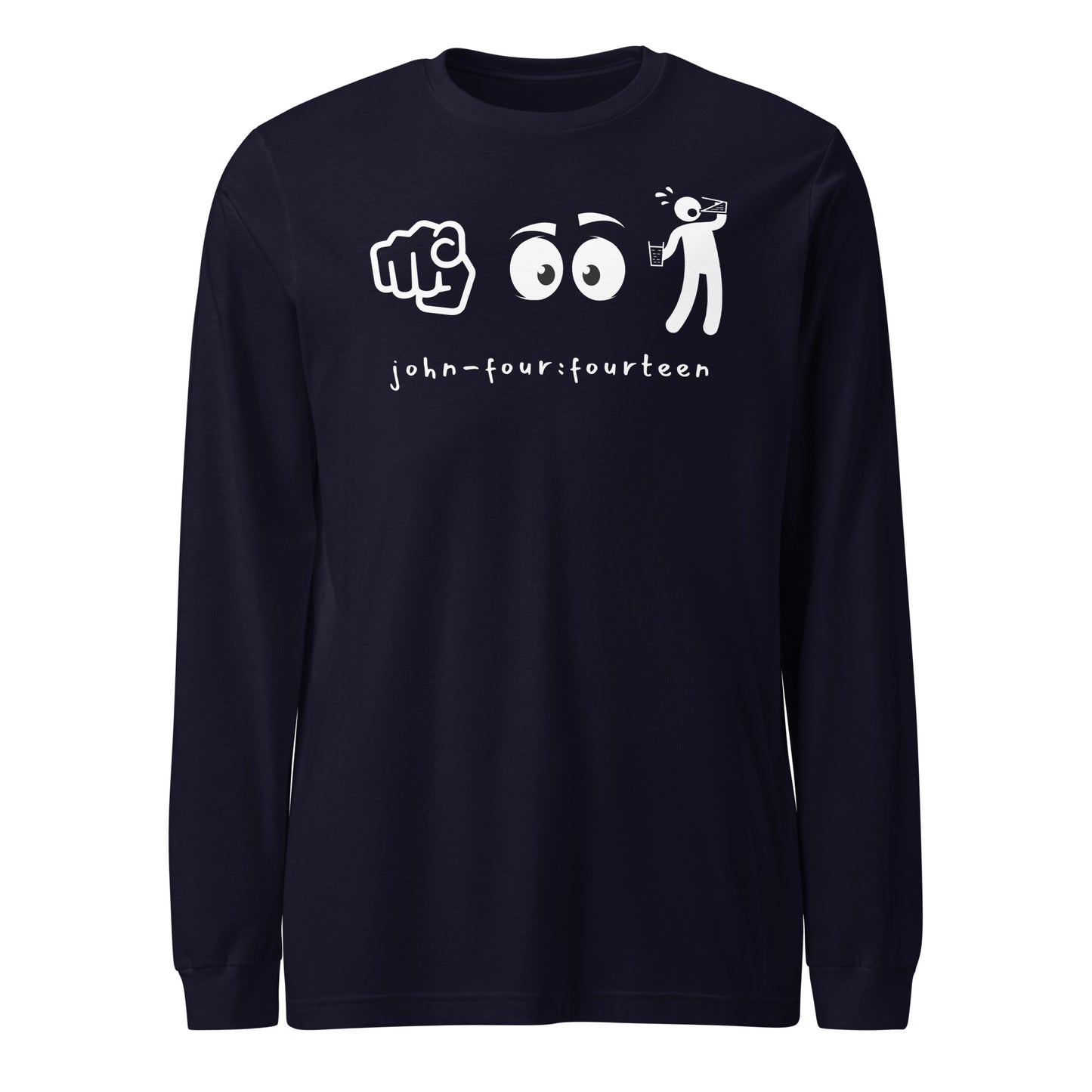 You Look Thirsty long-sleeve t-shirt navy blue