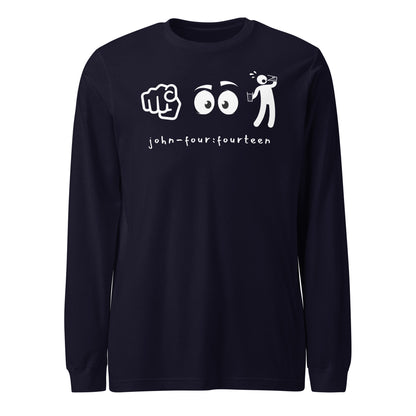 You Look Thirsty long-sleeve t-shirt navy blue