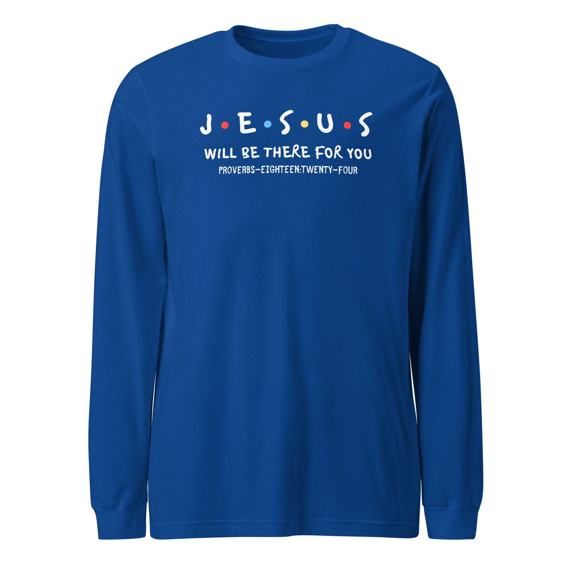 Jesus Is My Friend long-sleeve t-shirt royal blue