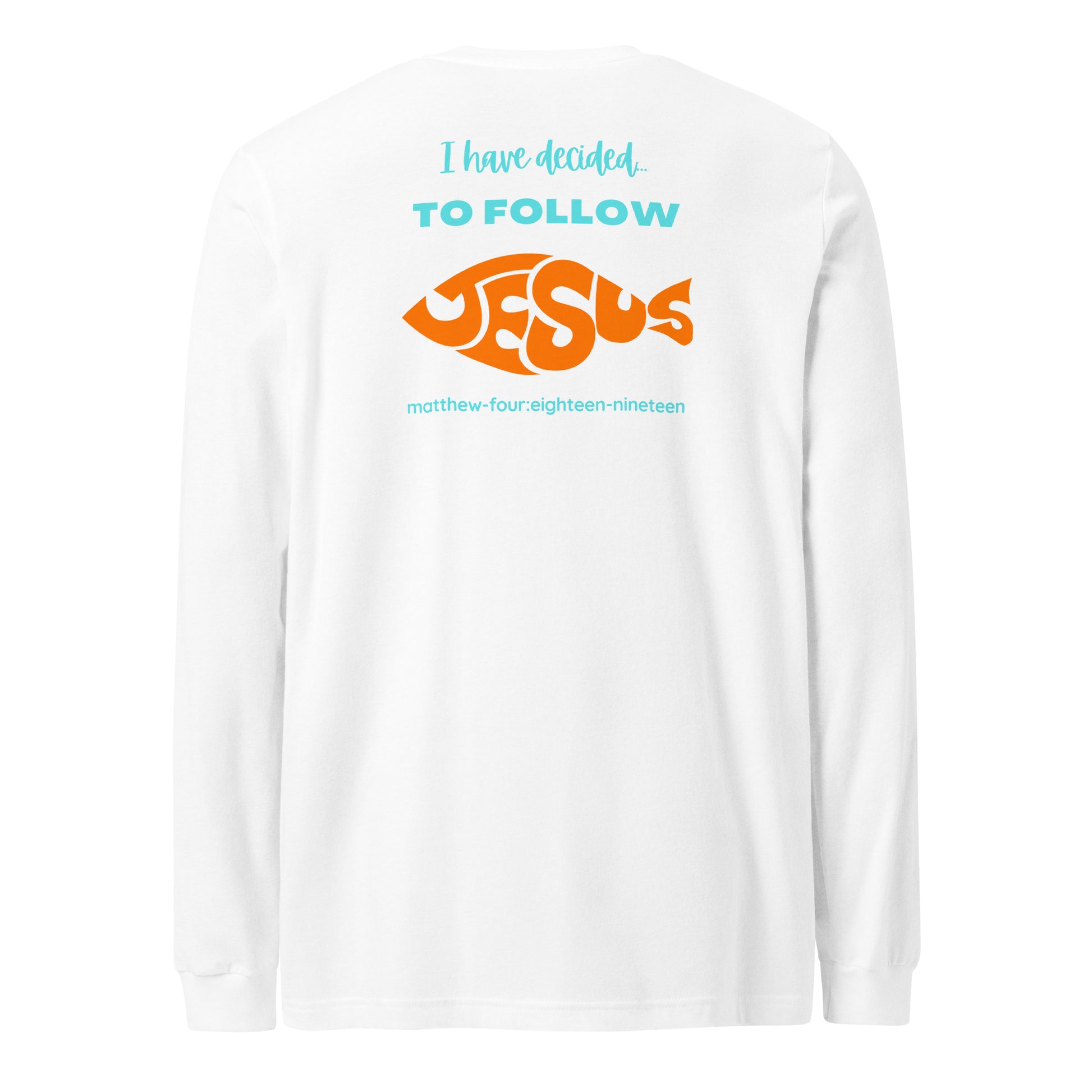 Follow Jesus long-sleeve t-shirt white