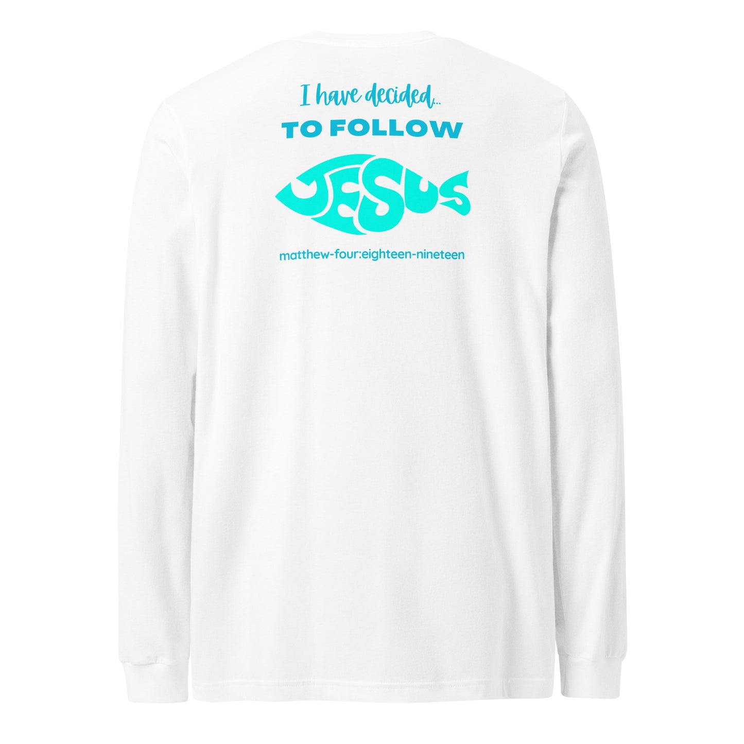 Follow Jesus long-sleeve t-shirt white