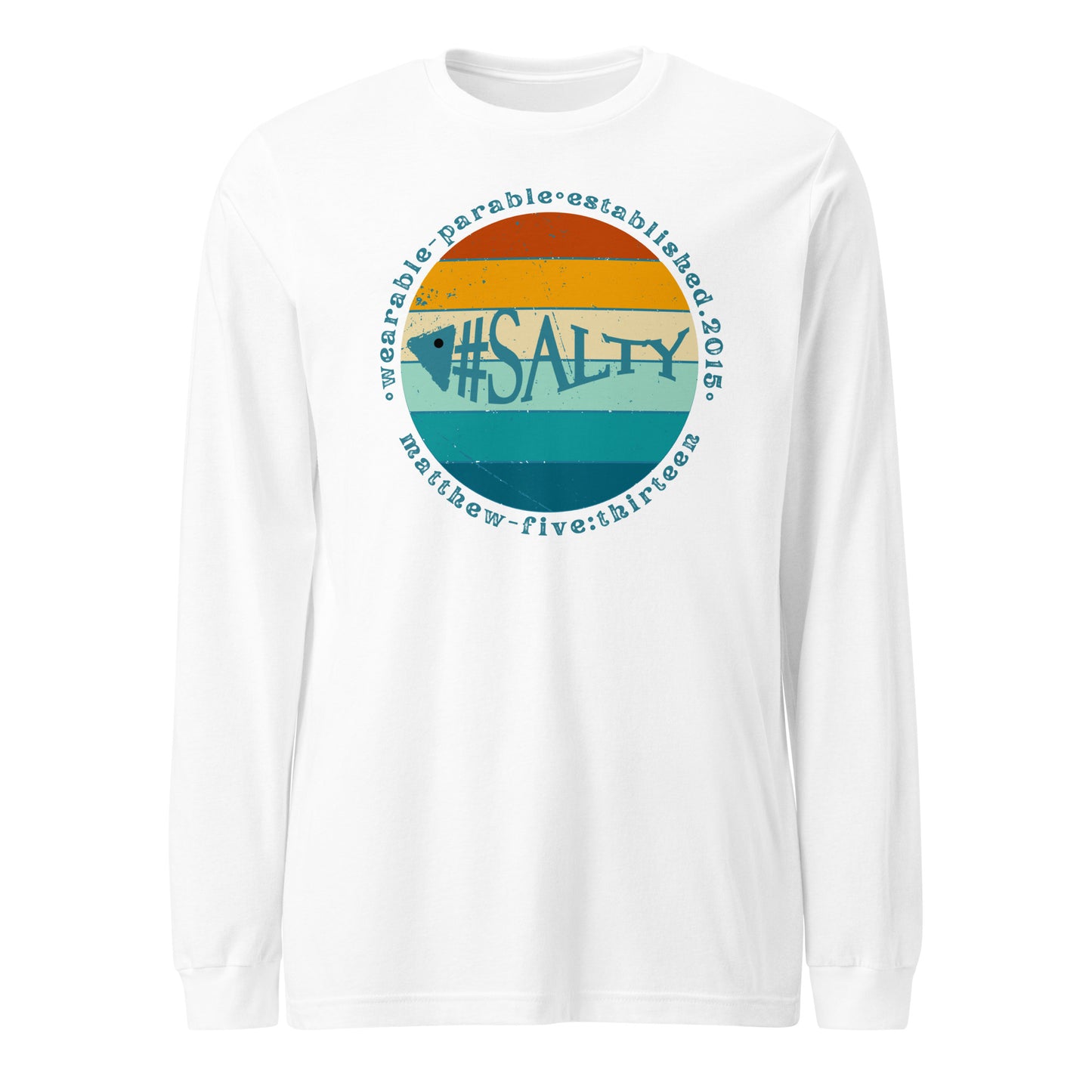 #Salty long-sleeve t-shirt white