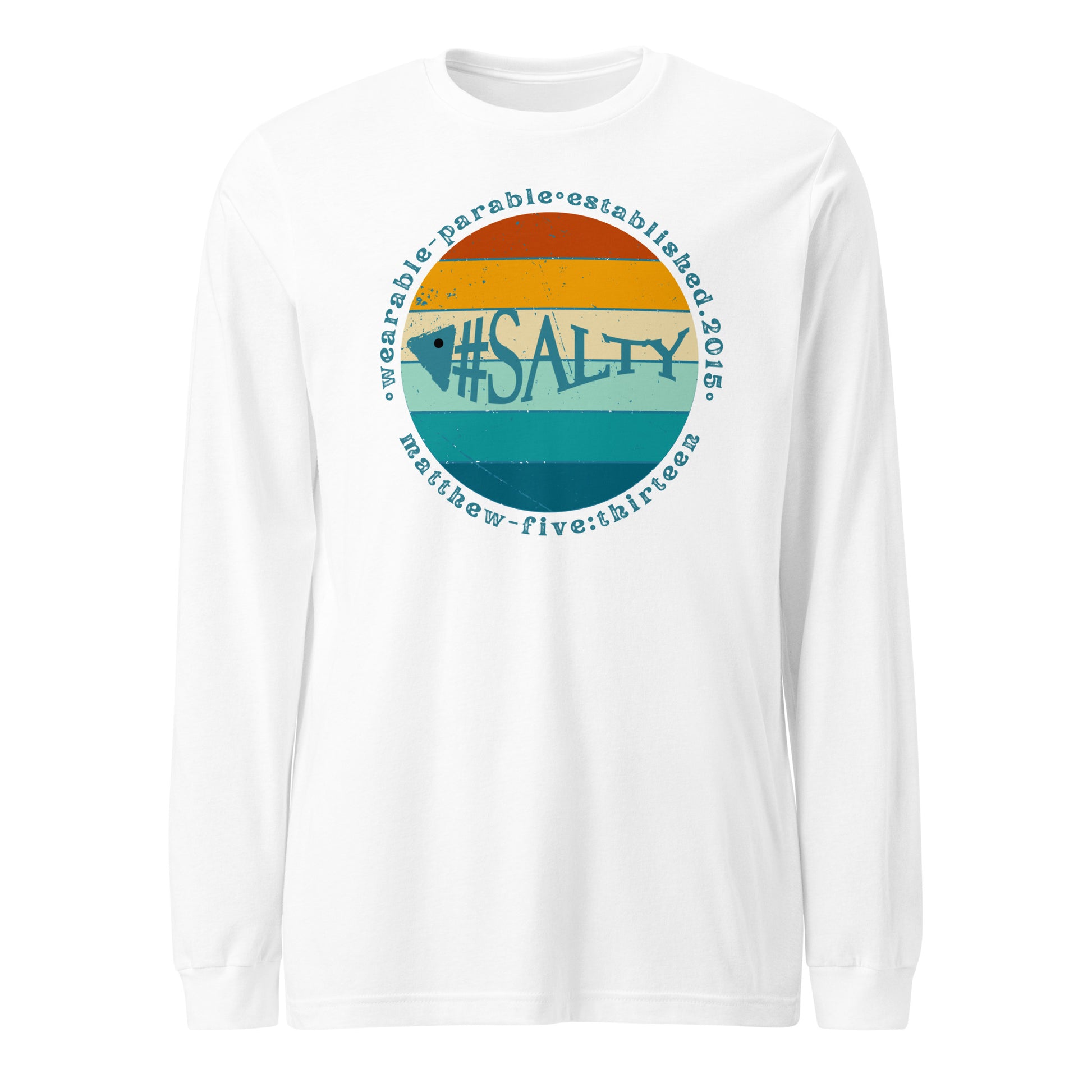 #Salty long-sleeve t-shirt white