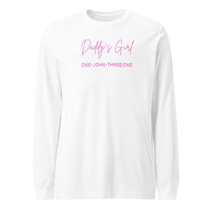 Daddy’s Girl long-sleeve t-shirt white