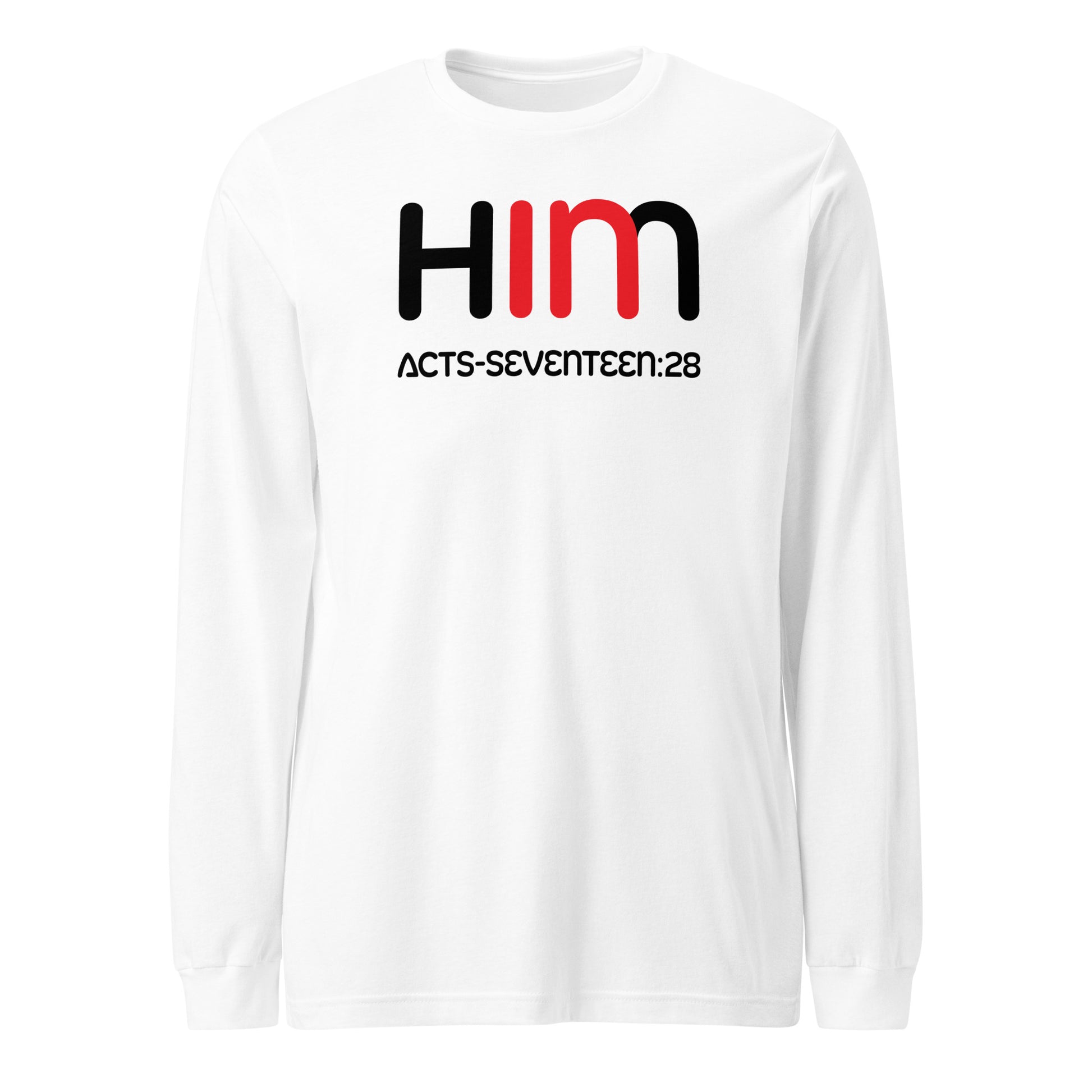 In Him long-sleeve t-shirt white