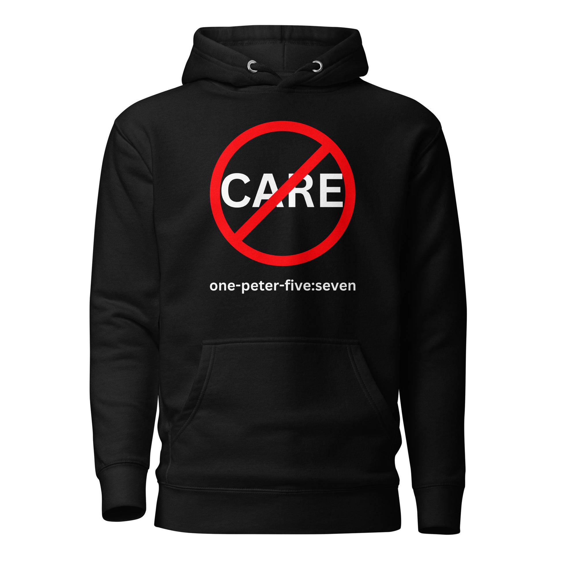Don’t Care hoodie sweatshirt black