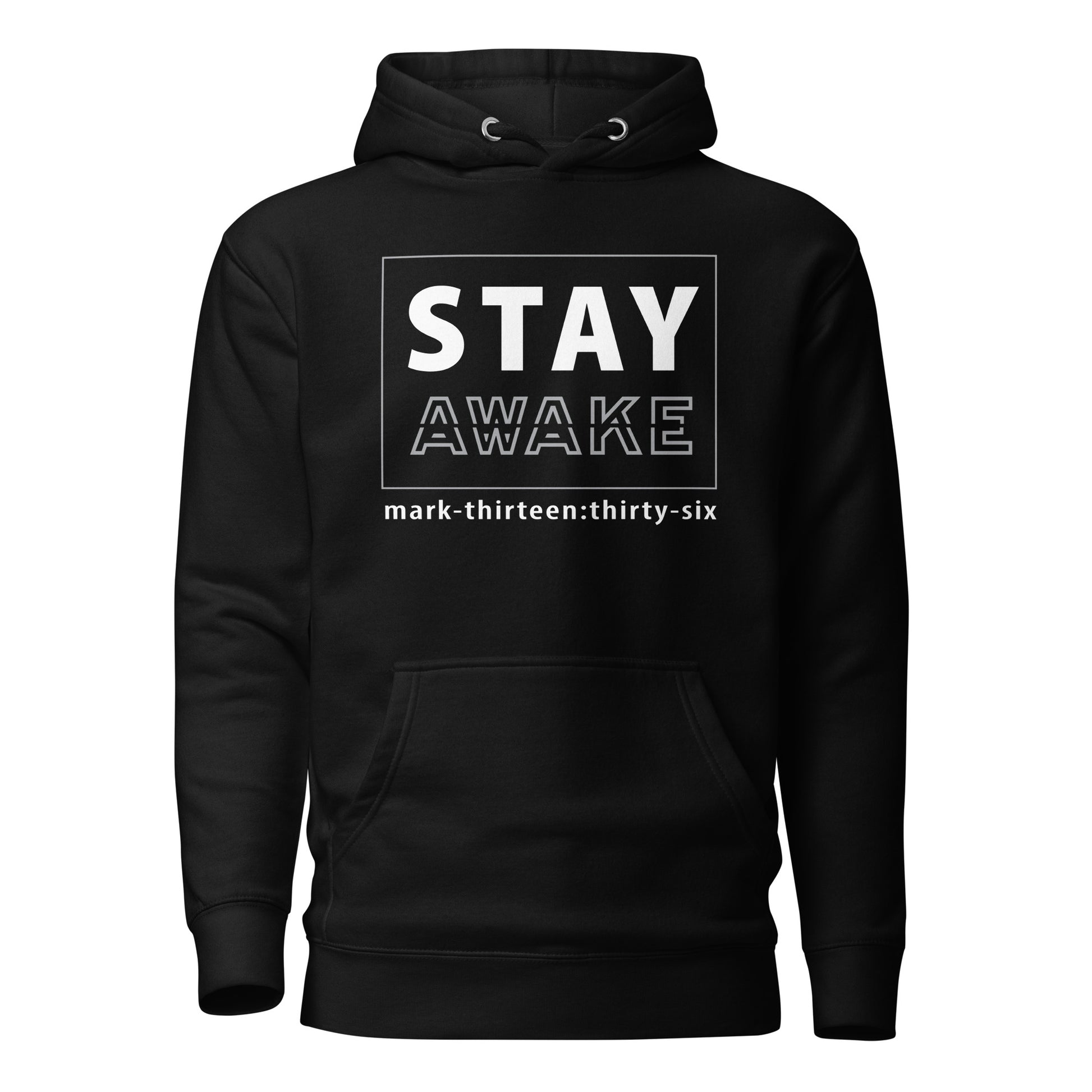 Stay Awake hoodie sweatshirt black