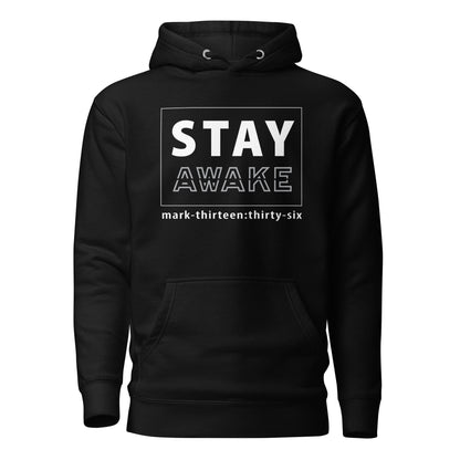 Stay Awake hoodie sweatshirt black