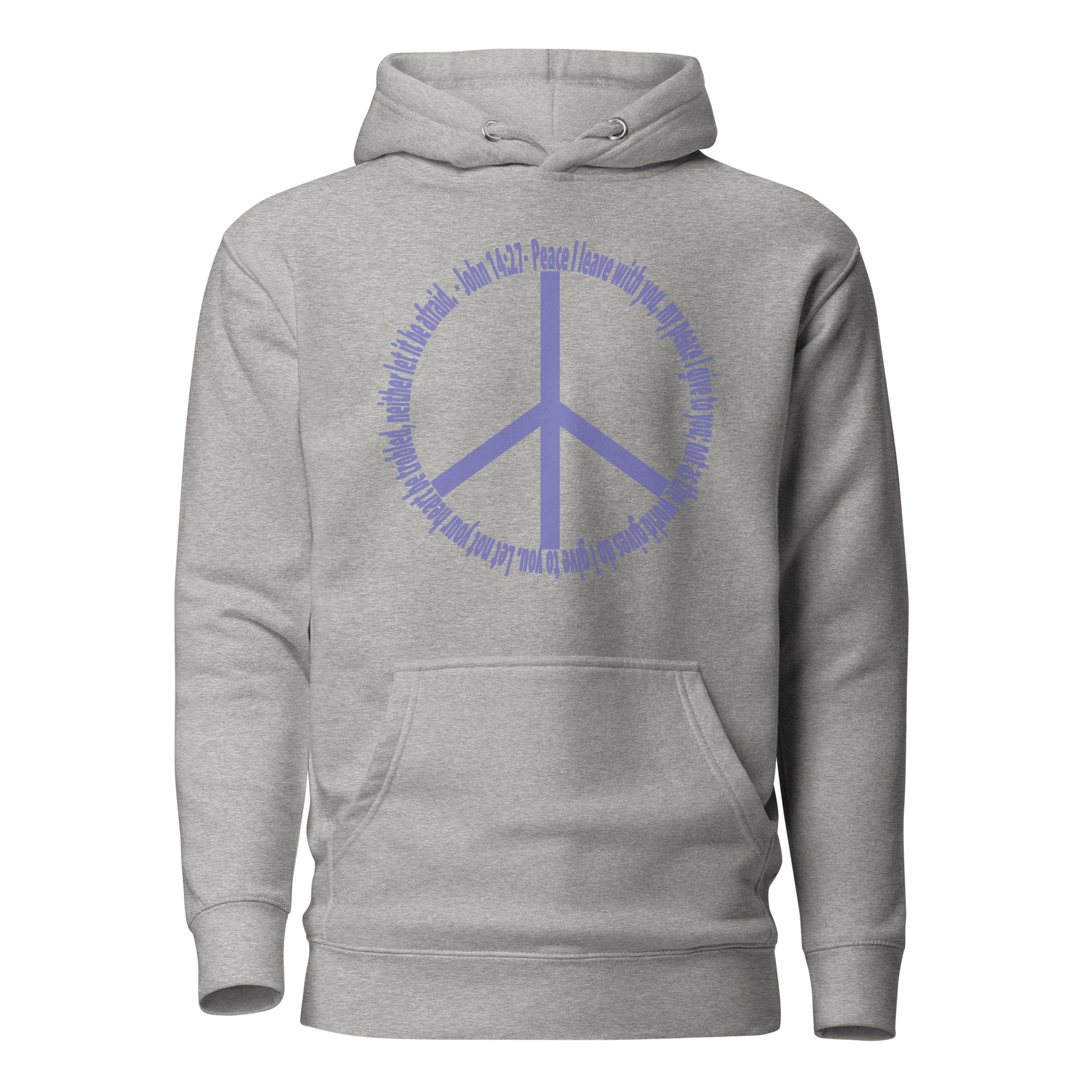 God’s Peace > World Peace hoodie sweatshirt carbon gray
