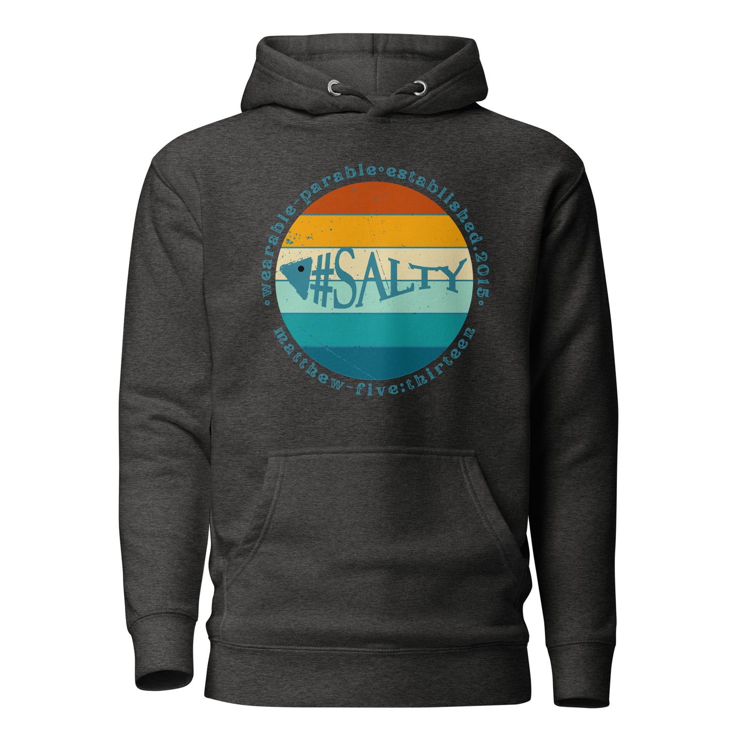 #Salty hoodie sweatshirt charcoal heather