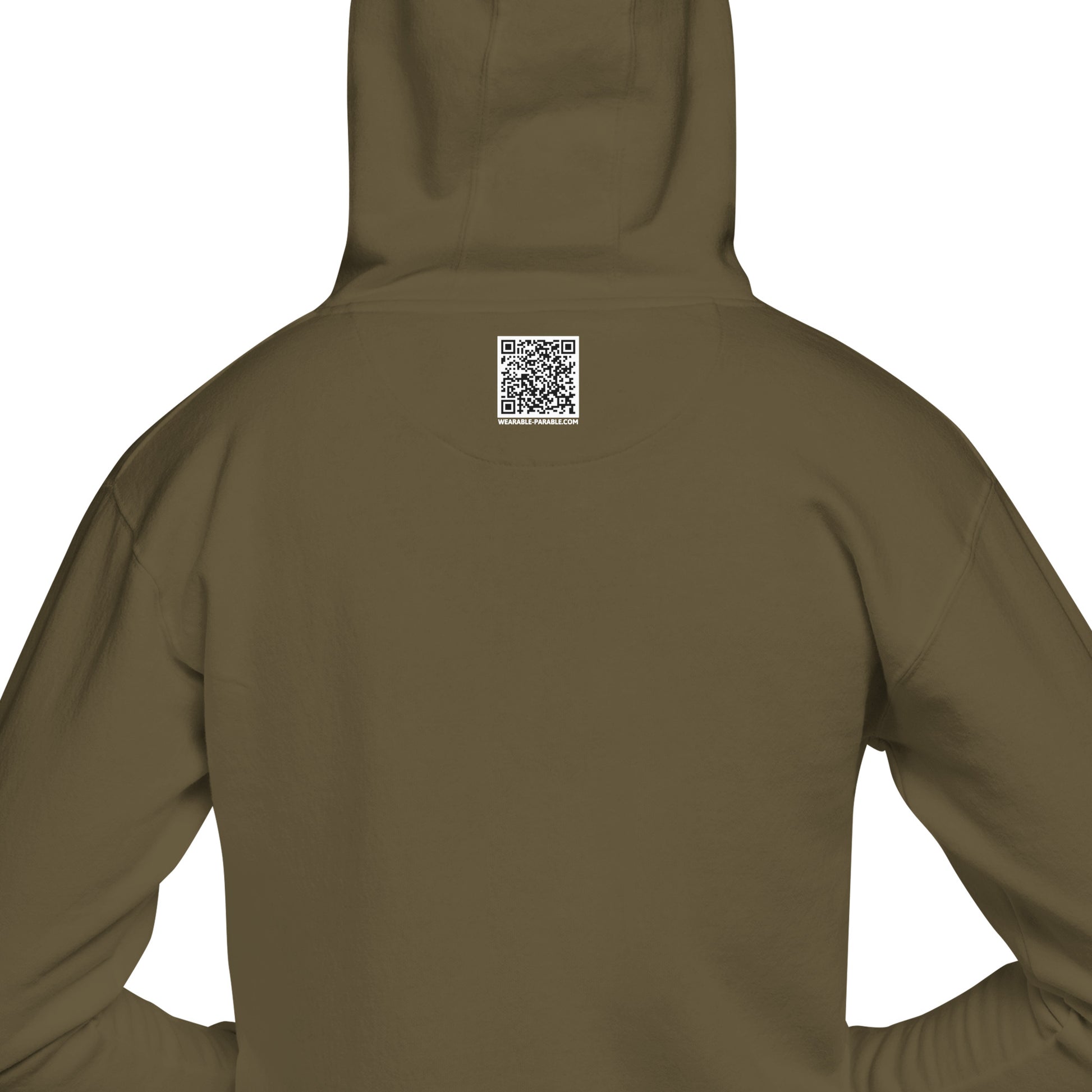 Satan Sucks hoodie sweatshirt military green