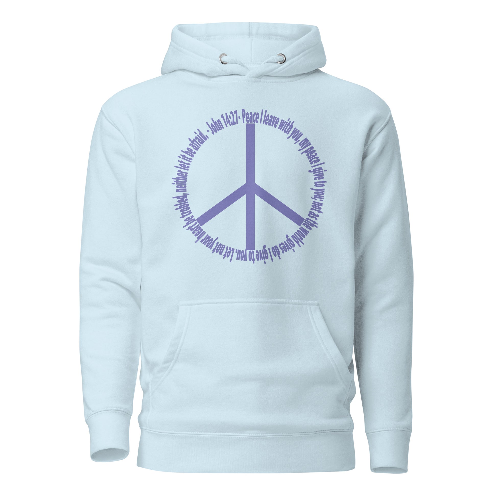 God’s Peace > World Peace hoodie sweatshirt sky blue