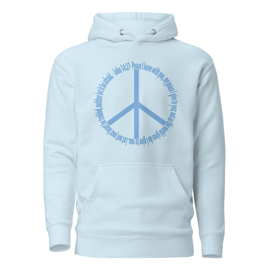 God’s Peace > World Peace hoodie sweatshirt sky blue
