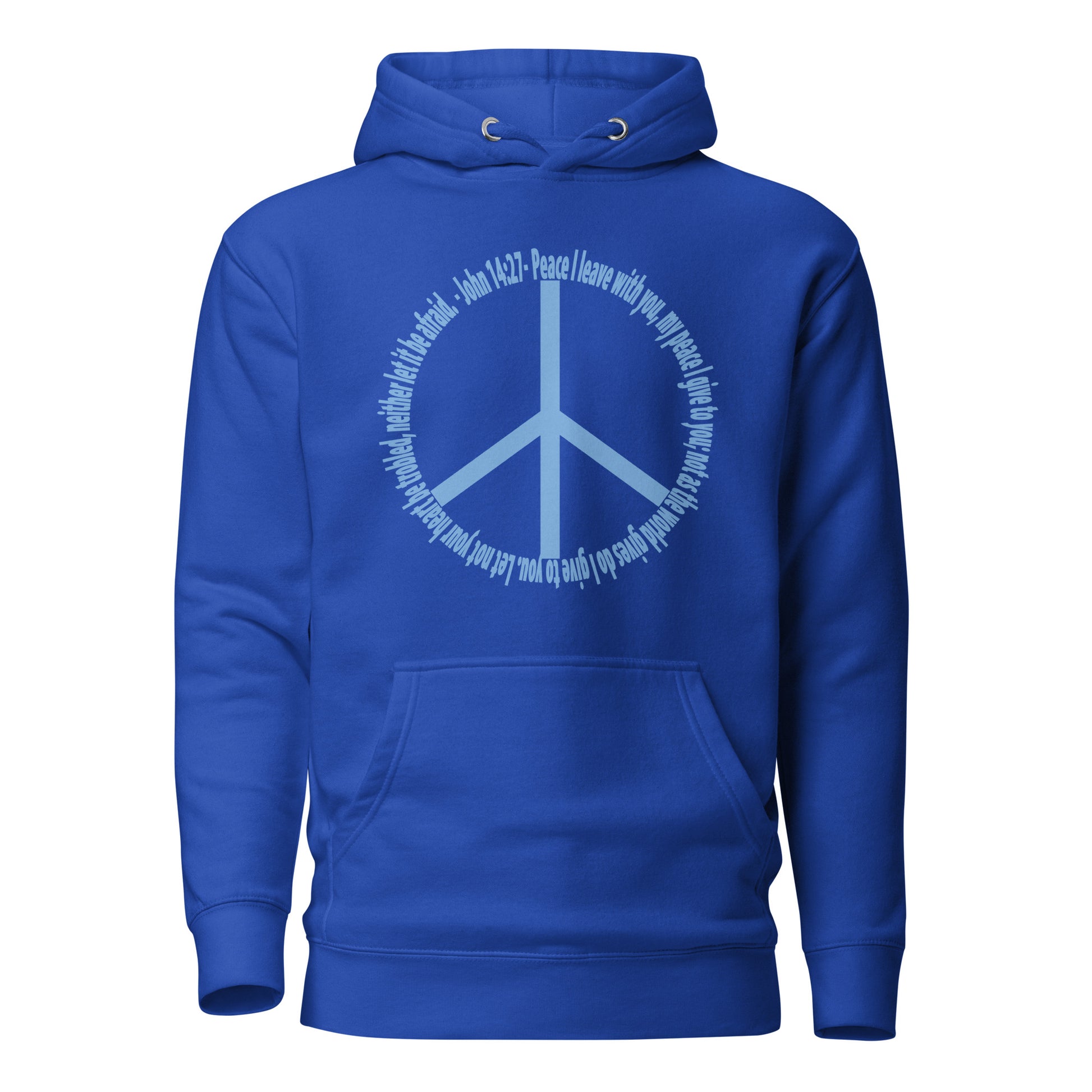 God’s Peace > World Peace hoodie sweatshirt royal blue