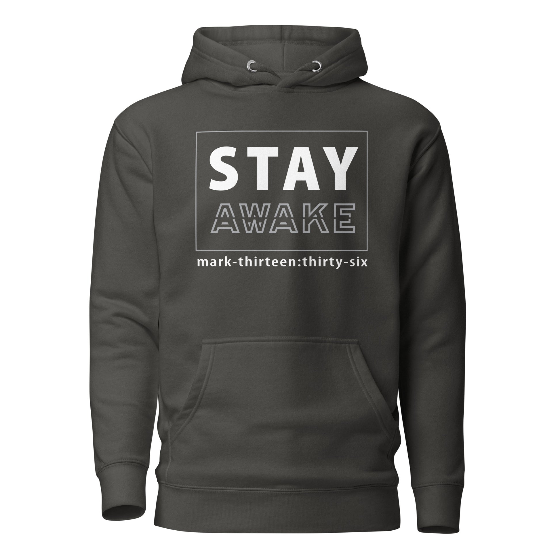 Stay Awake hoodie sweatshirt vintage black