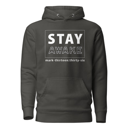 Stay Awake hoodie sweatshirt vintage black