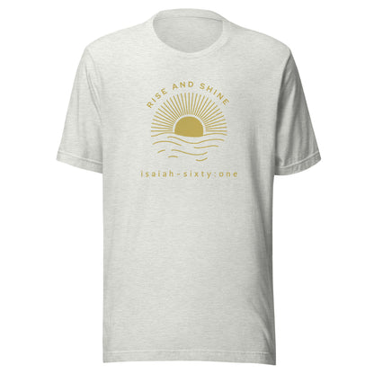Rise and Shine short sleeve t-shirt ash
