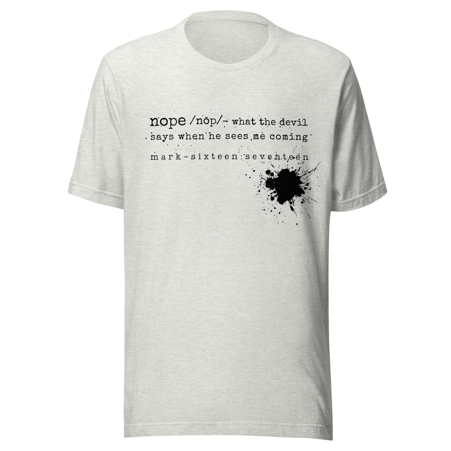 Nope t-shirt ash gray