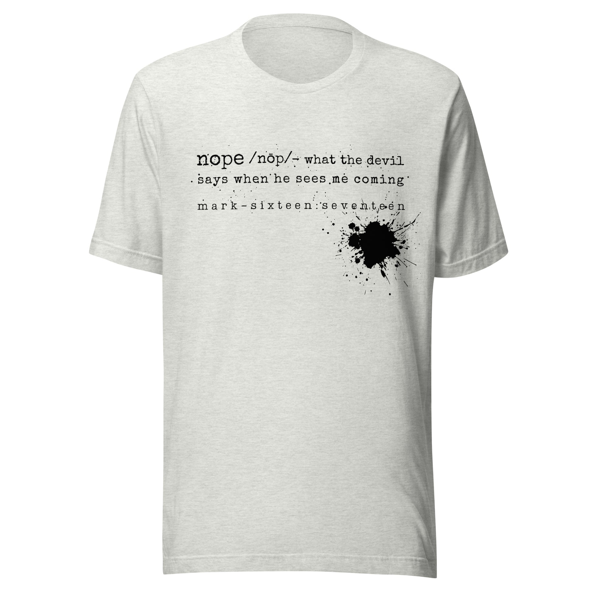 Nope t-shirt ash gray