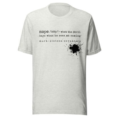 Nope t-shirt ash gray