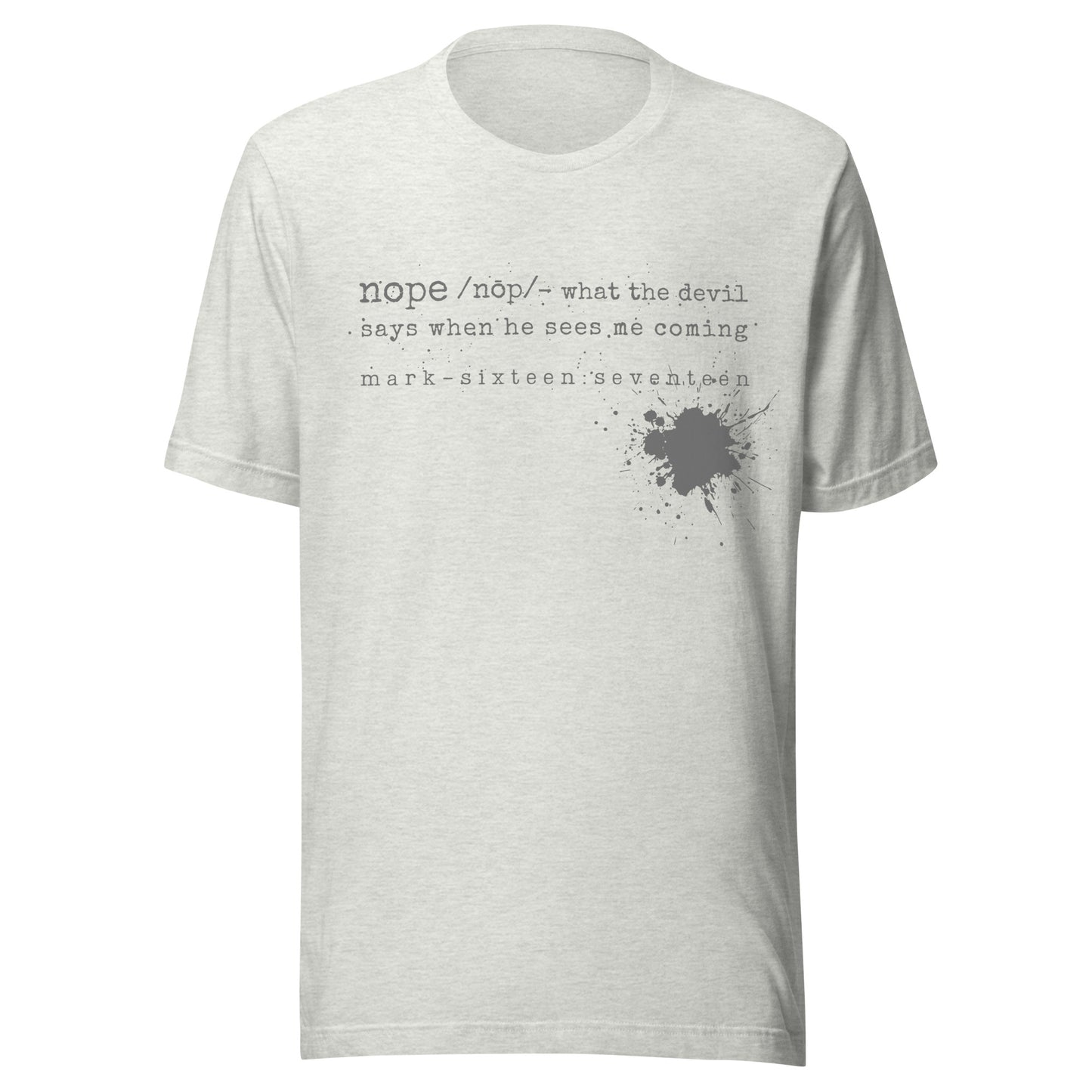 Nope t-shirt ash heather