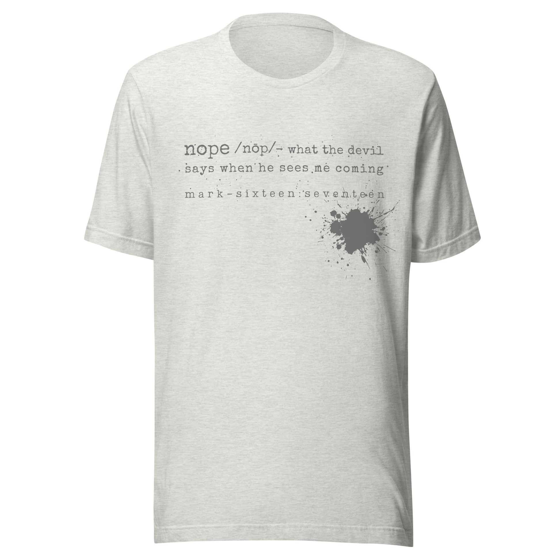 Nope t-shirt ash heather