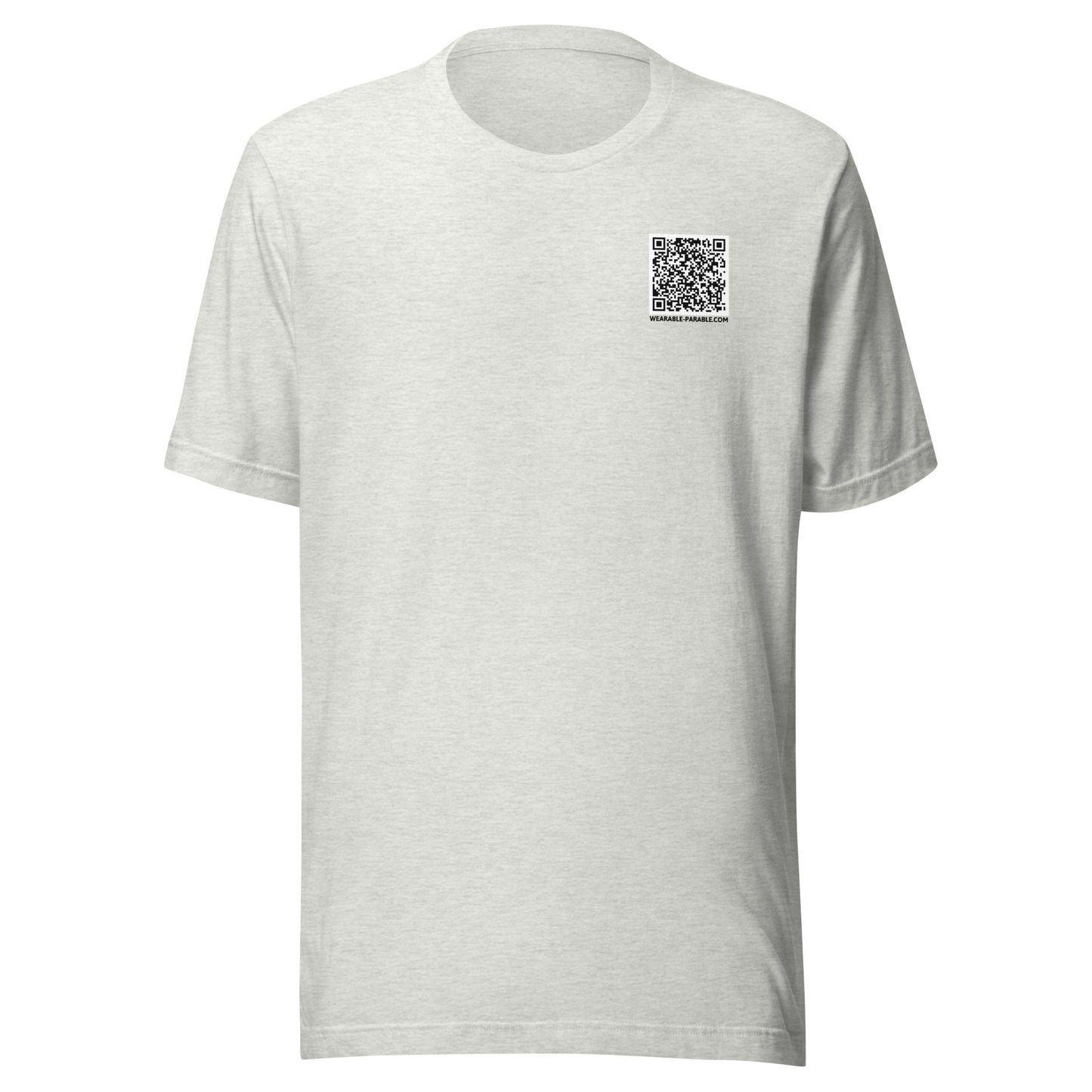 I'm Just Passing Through t-shirt front ash gray
