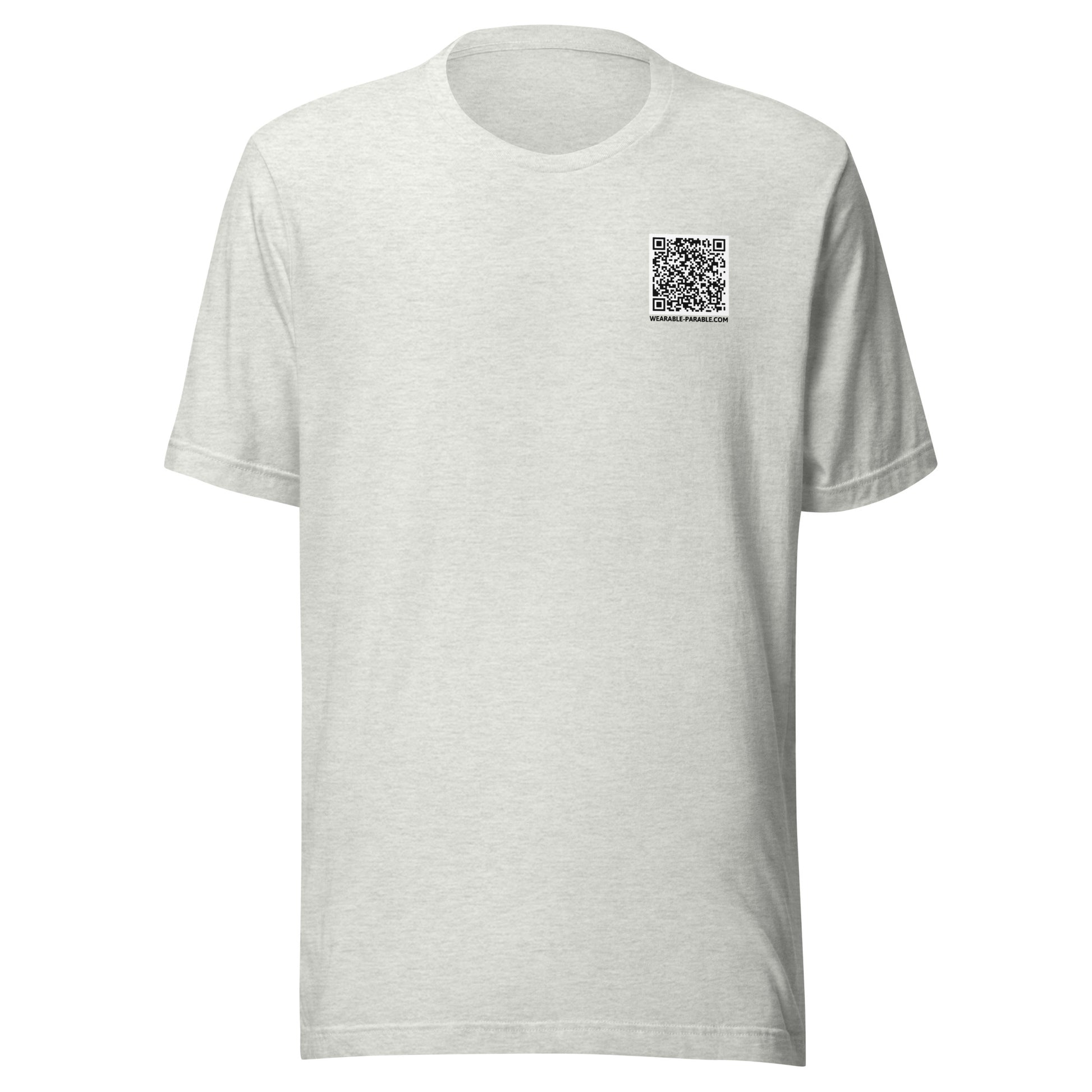I'm Just Passing Through t-shirt front ash gray