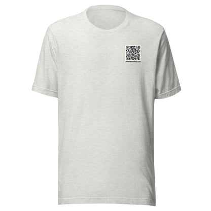 I'm Just Passing Through t-shirt front ash gray