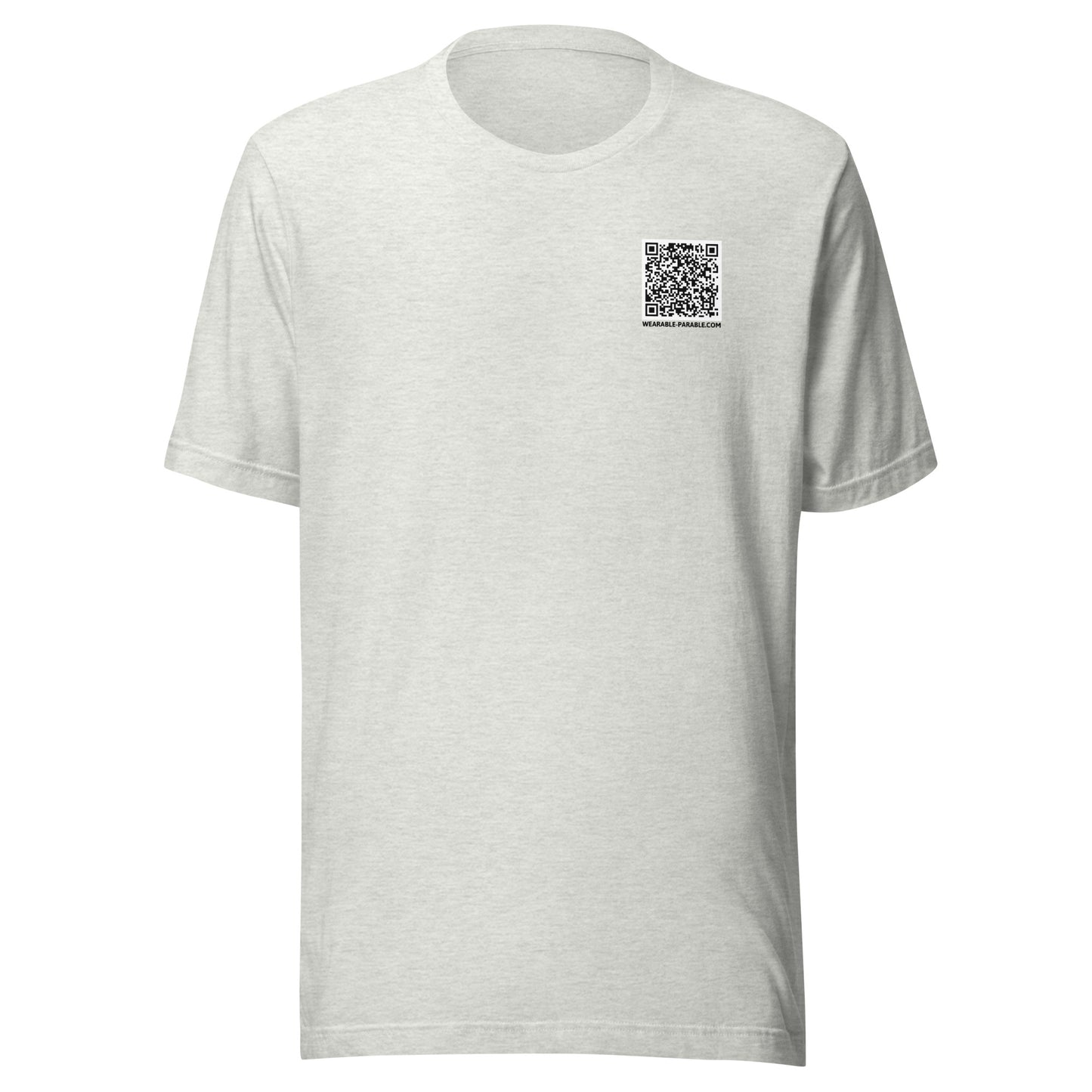I'm Just Passing Through t-shirt front ash gray