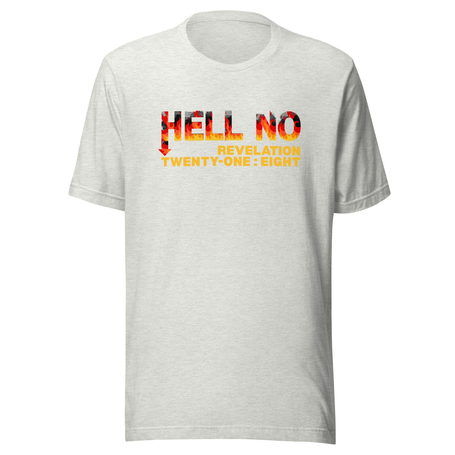 Hell No t-shirt ash gray
