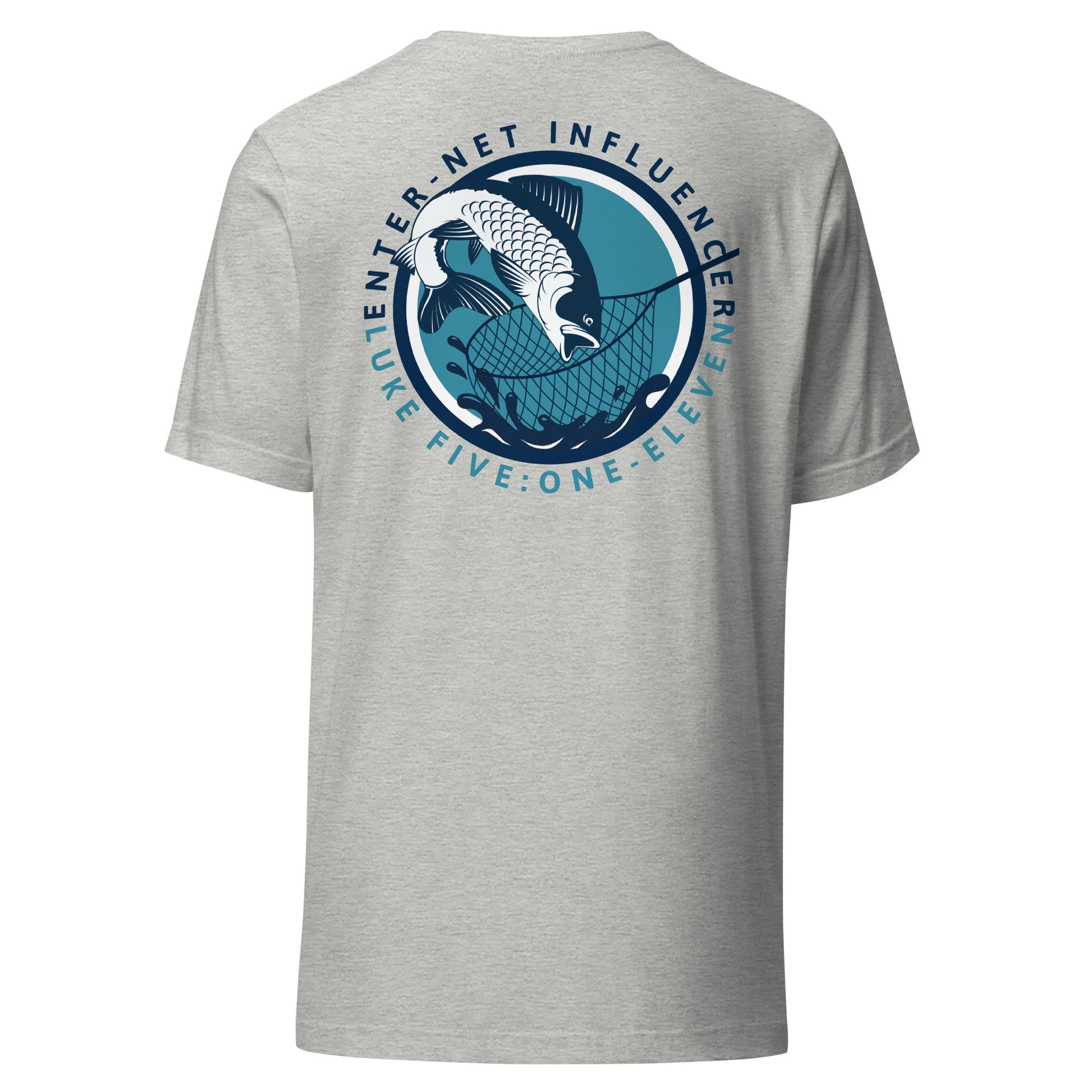Enter-Net Influencer Fish Graphic athletic gray back