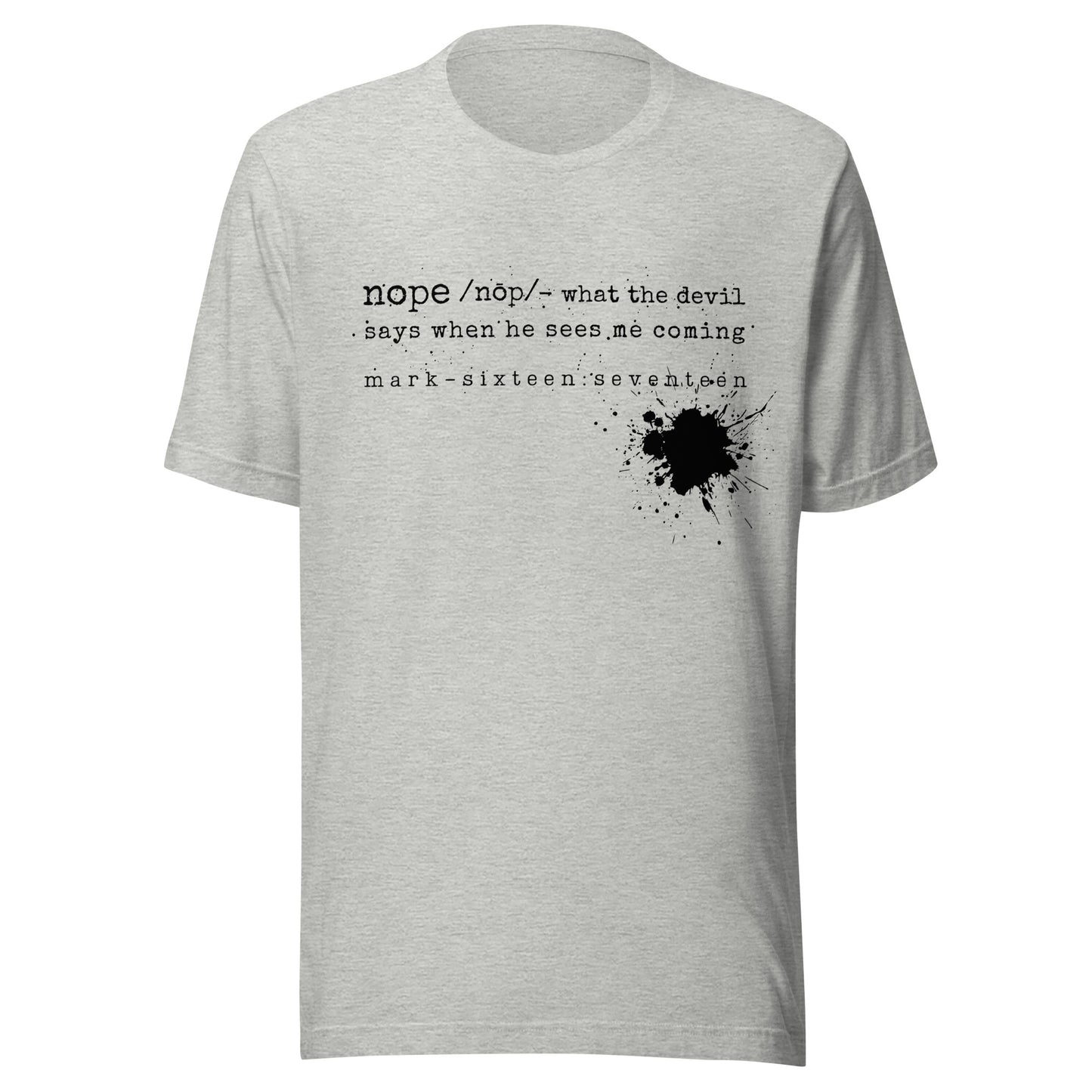 Nope t-shirt athletic heather