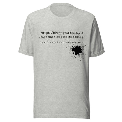 Nope t-shirt athletic heather